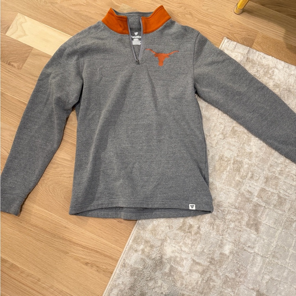 Longhorn Quarter-Zip Pullover